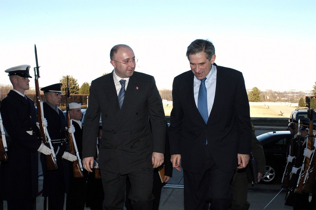 Gela Bezhuashvili and Paul Wolfowitz