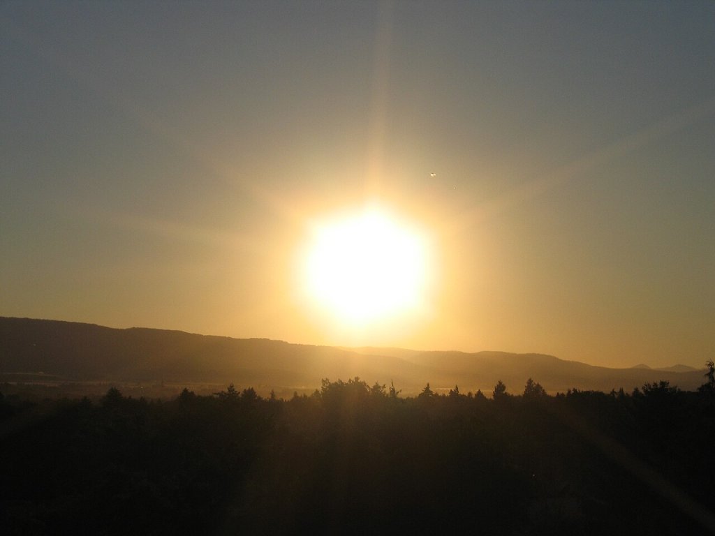 Sunset over kittitas valley