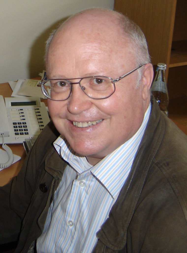 Professor Gerhard Neukum of the Freie Universität Berlin, principal investigator of the HRSC cam...