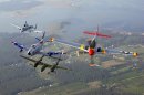 A-10, F-86, P-38 & P-51 Heritage formation