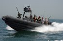 Riding in a Rigid Hull Inflateable Boat (RHIB), Secretary of the Navy, Gordon R