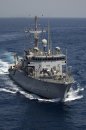 Arabian Gulf (June 19,2004) - The Osprey-class mine hunter coastal ship USS Raven (MHC 61) crui...
