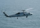 An SH-60F Seahawk assigned to the "Dragonslayers" of Helicopter Anti-Submarine Squadron Eleven
