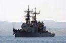 Souda Bay, Crete, Greece (July 19, 2004) - The destroyer USS Spruance (DD 963) is escorted by t...
