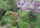 Yate churchyard from above arp